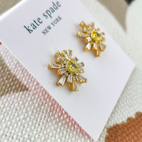 kate spade Jewelry Kate Spade Sunny Gold Stud Earrings Poshmark